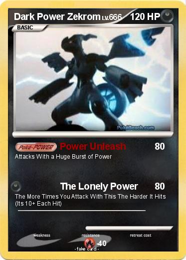 Pokemon Dark Power Zekrom