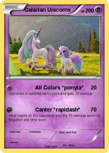 Pokemon Galarian Unicorns