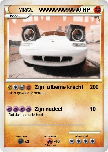 Pokemon Miata.    999999999999