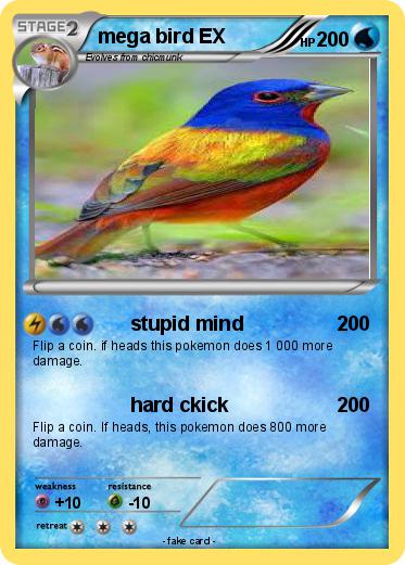 Pokemon mega bird EX