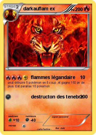 Pokemon darkauflam ex