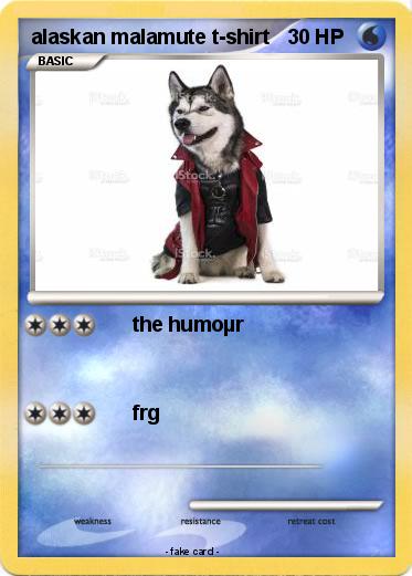 Pokemon alaskan malamute t-shirt