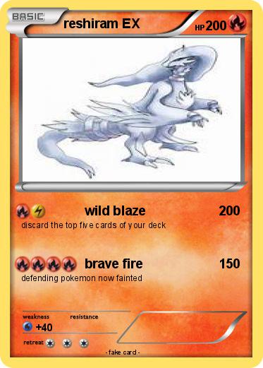 Pokemon reshiram EX