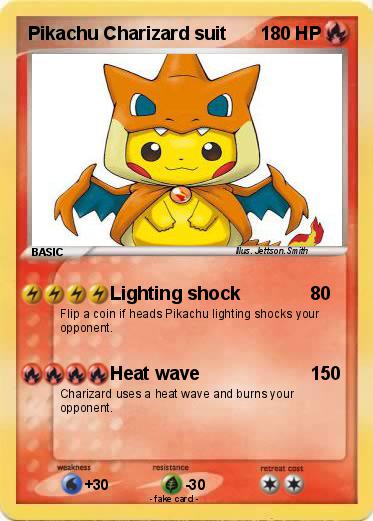 Pokemon Pikachu Charizard suit