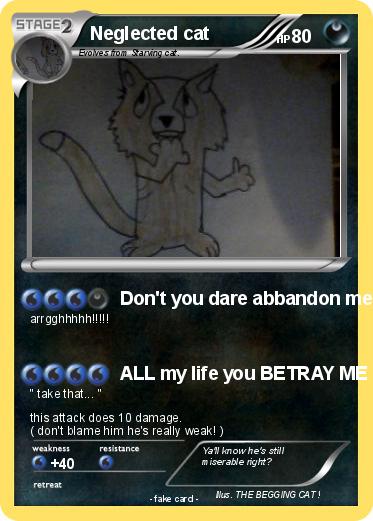Pokemon Neglected cat
