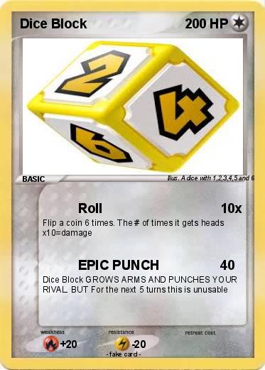 Pokemon Dice Block