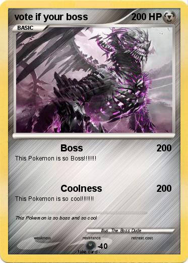 Pokemon vote if your boss
