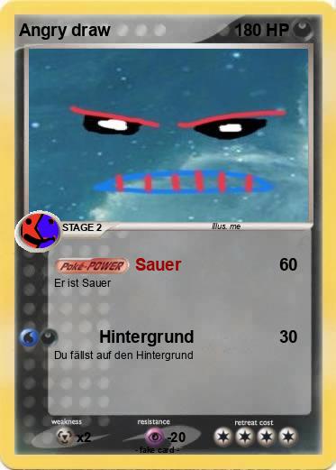 Pokemon Angry draw