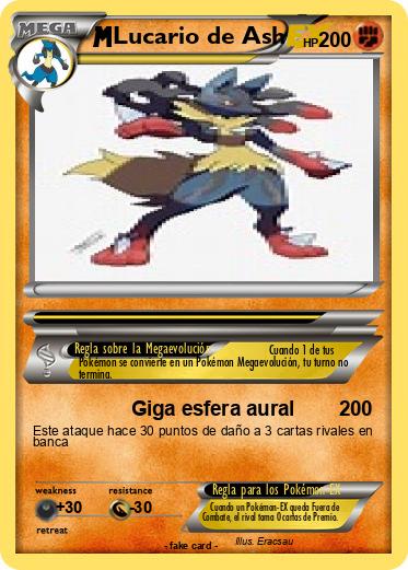 Pokemon Lucario de Ash