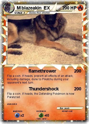 Pokemon M blazeakin  EX