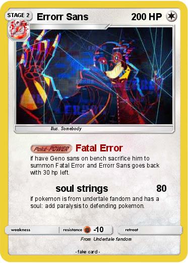 Pokemon Errorr Sans