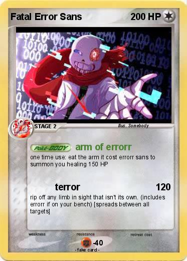 Pokemon Fatal Error Sans
