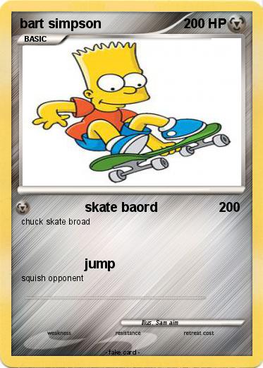 Pokemon bart simpson