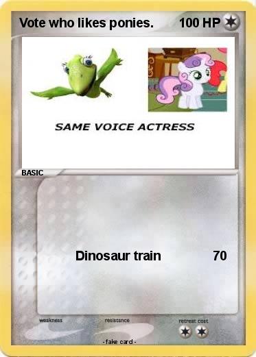 Pokemon Vote who likes ponies.