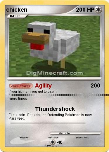 Pokemon chicken