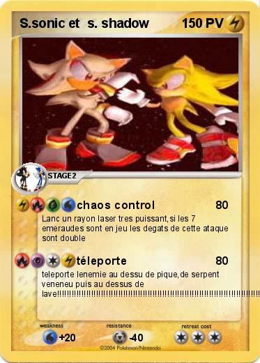 Pokemon S.sonic et  s. shadow