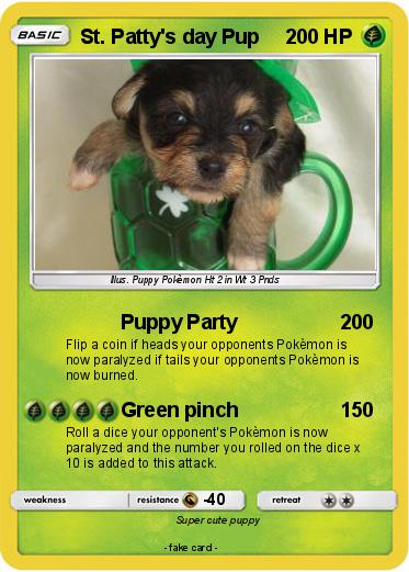 Pokemon St. Patty's day Pup