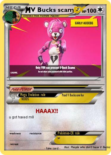 Pokemon V Bucks scam
