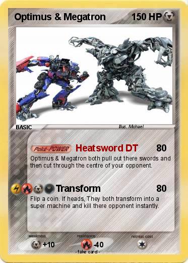 Pokemon Optimus & Megatron