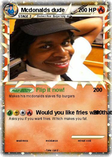 Pokemon Mcdonalds dude