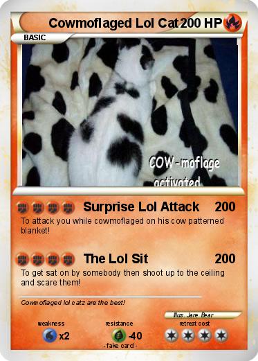 Pokemon Cowmoflaged Lol Cat