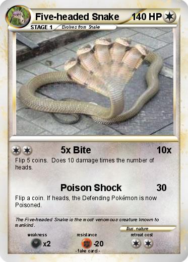 Pokemon Five-headed Snake