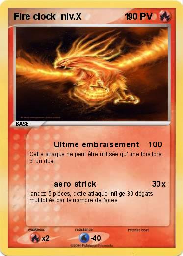 Pokemon Fire clock  niv.X                 1
