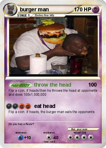 Pokemon burger man
