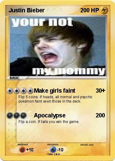 Pokemon Justin Bieber
