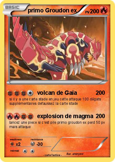 Pokemon primo Groudon ex