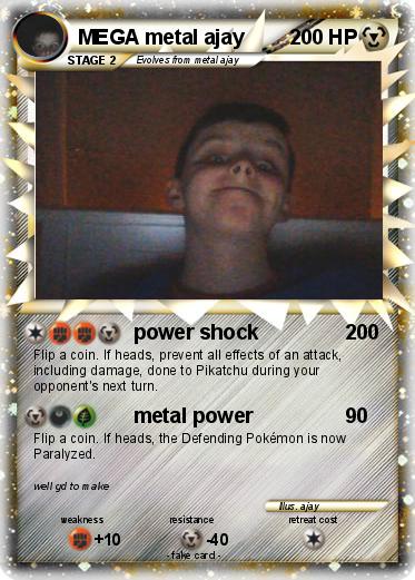 Pokemon MEGA metal ajay