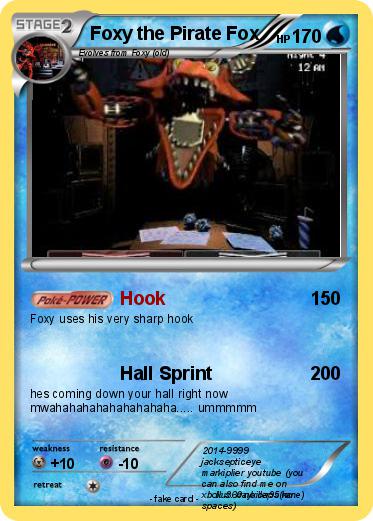 Pokemon Foxy the Pirate Fox