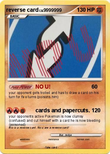Pokemon reverse card