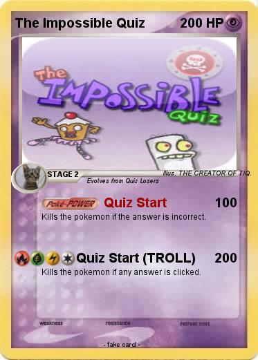 Pokemon The Impossible Quiz