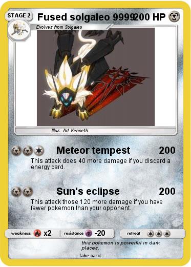 Pokemon Fused solgaleo 9999