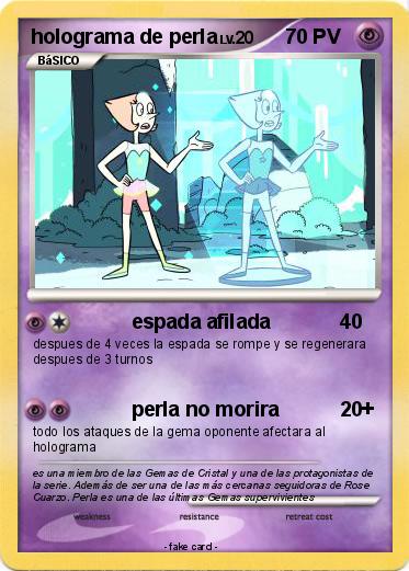 Pokemon holograma de perla