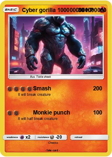 Pokemon Cyber gorilla 1000000000000000