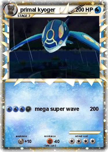 Pokemon primal kyoger