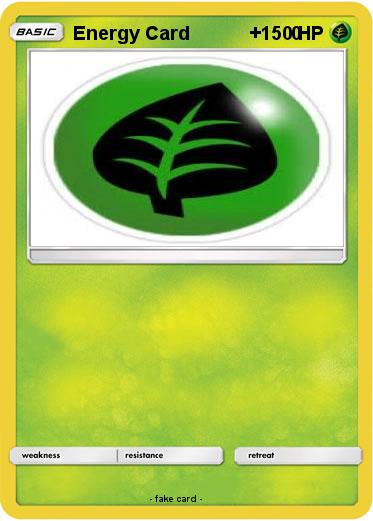 Pokemon Energy Card            +      0