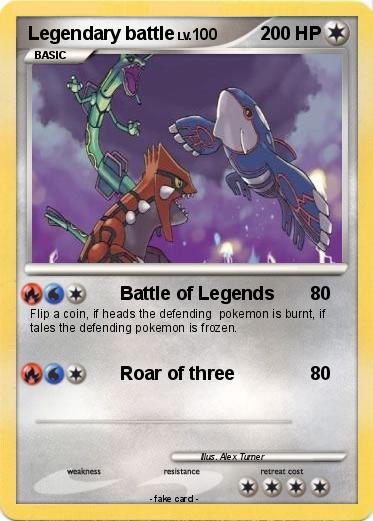 Pokemon Legendary battle