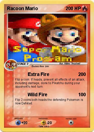 Pokemon Racoon Mario