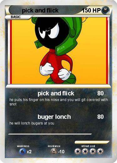 Pokemon pick and flick
