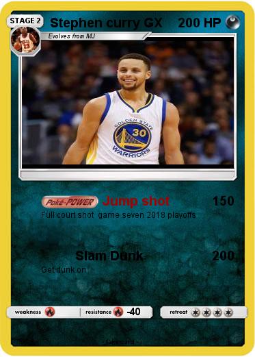 Pokemon Stephen curry GX