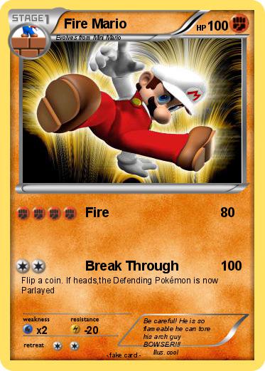 Pokemon Fire Mario