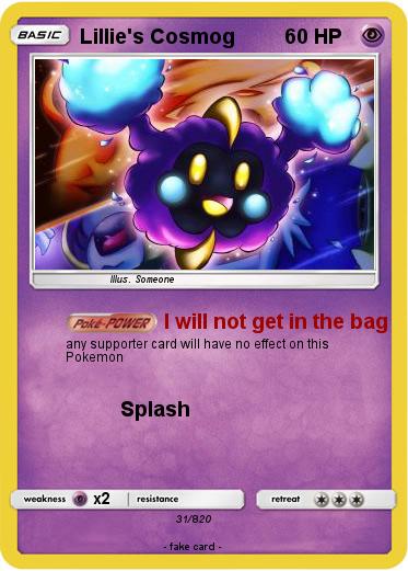 Pokemon Lillie's Cosmog