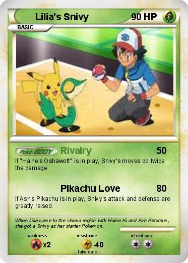 Pokemon Lilia's Snivy