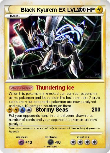 Pokemon Black Kyurem EX LVL.X