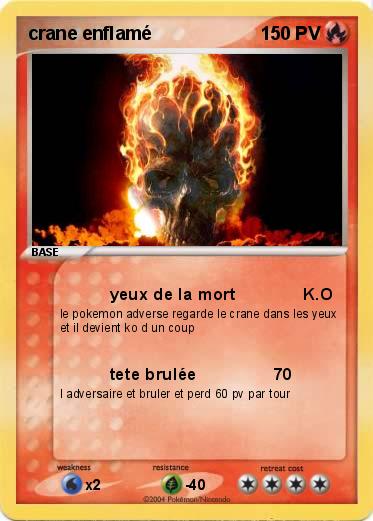 Pokemon crane enflamé