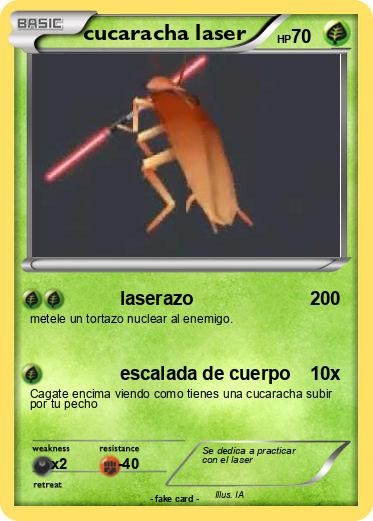 Pokemon cucaracha laser