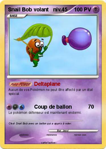 Pokemon Snail Bob volant   niv.45